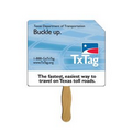 Price Tag Digital Sandwiched Fan w/ Wood Stick